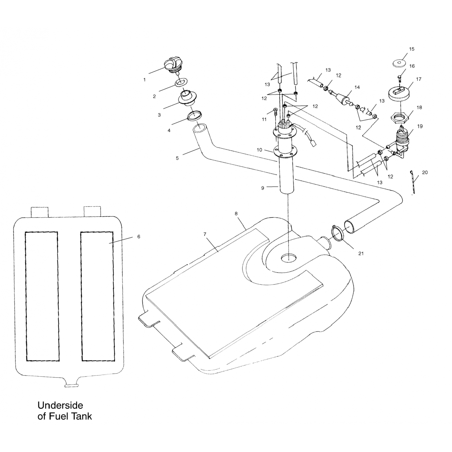 5432764 Polaris Бак, топливо