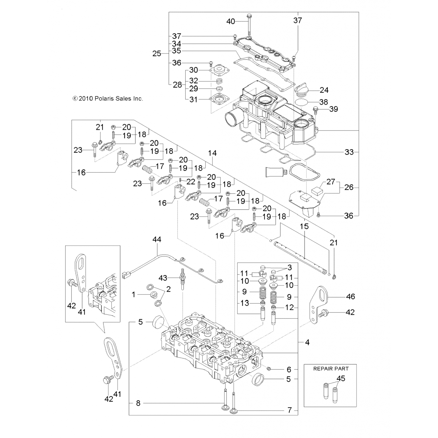 3070050 Polaris Уплотнение, шток клапана