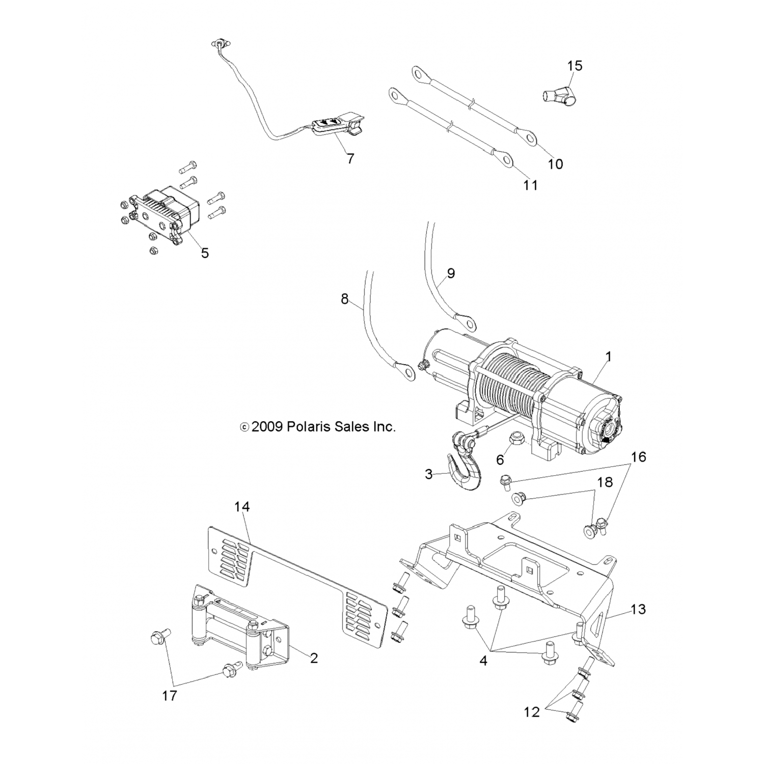 4012429 Polaris Кабель, желтый
