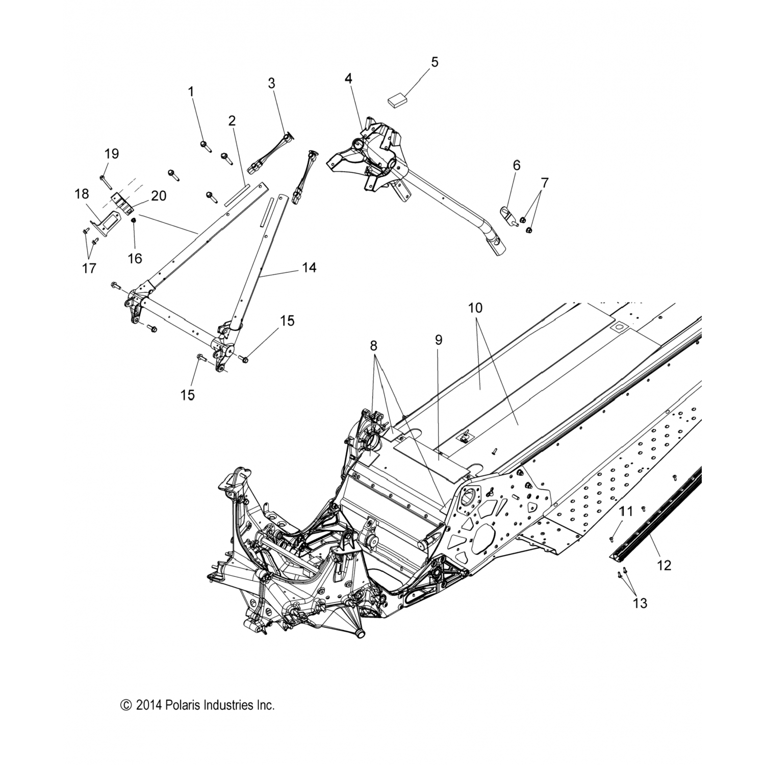 5632200 Polaris Проставка, трубка литая