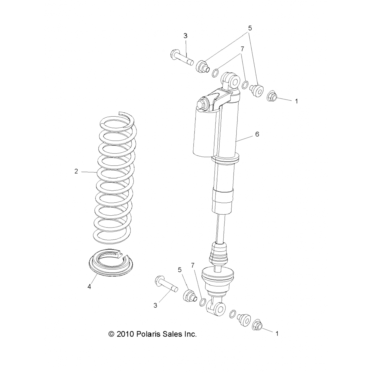 7043567293 Polaris Комплект пружин, передний, s4, indy красный 7043567-293