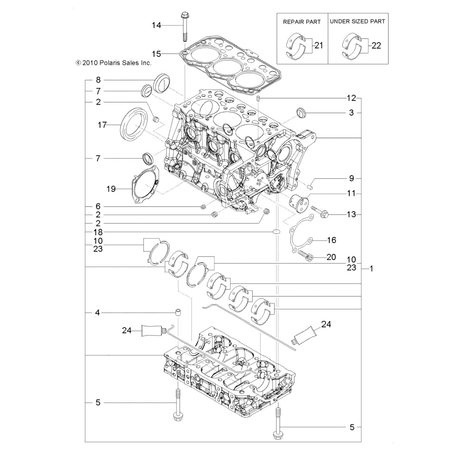 3070027 Polaris Основной металл us=0.25