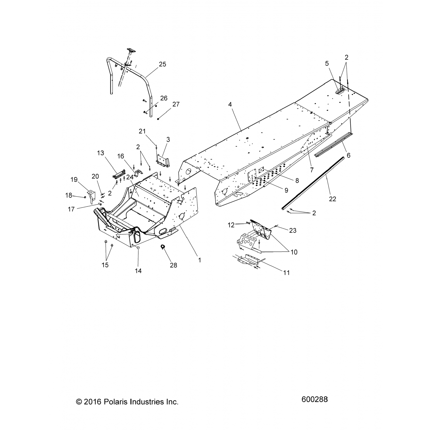 5251431067 Polaris Колодка подвески, передняя, черный 5251431-067