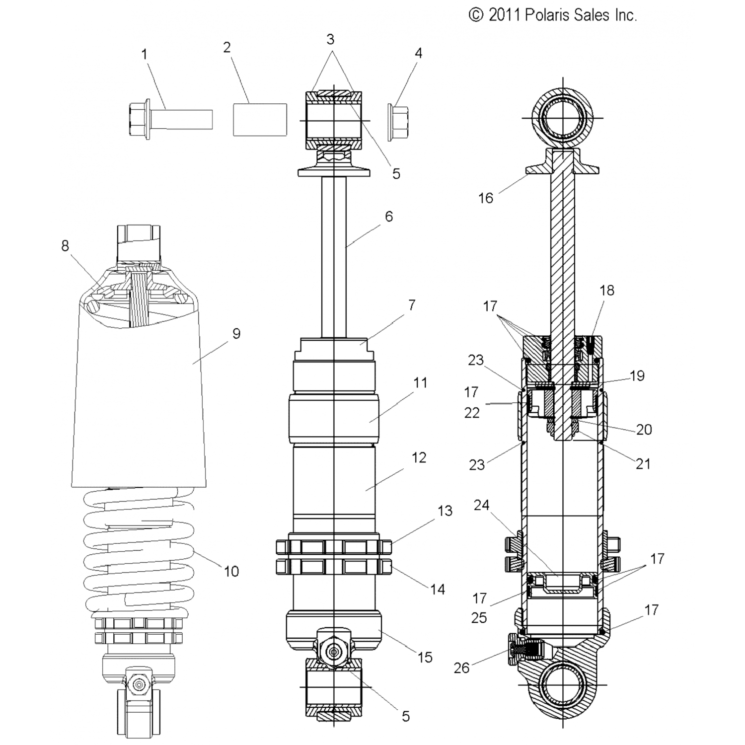 1500855 Polaris Асм. поршень, поплавок (805-00-045)