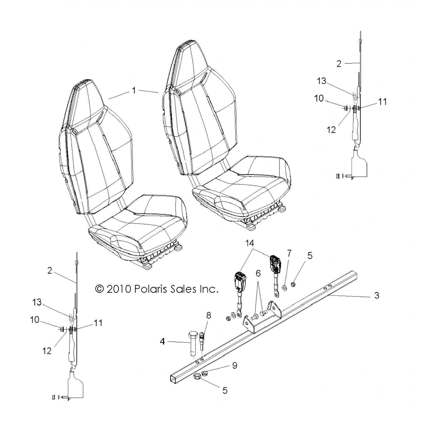 2634174 Polaris ремень асм сиденья