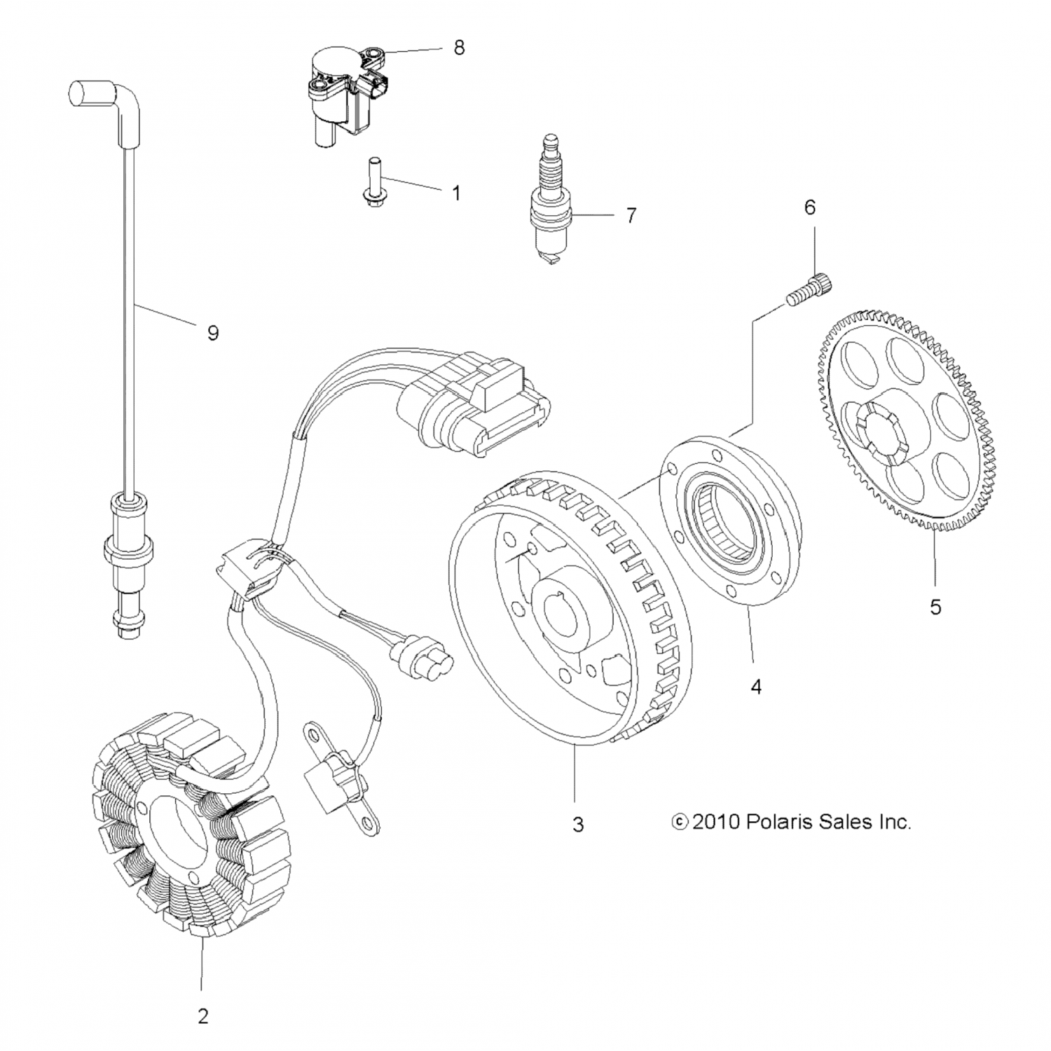 4013056 Polaris Катушка зажигания, 90