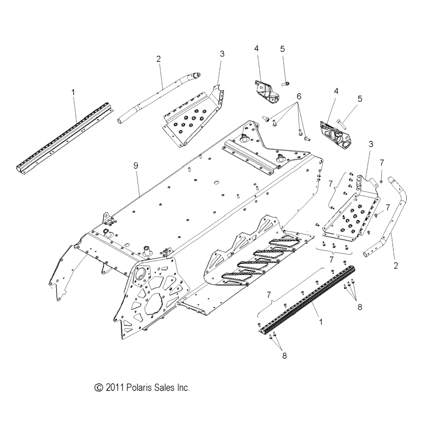 10177311145 Polaris Асм-тоннель 136 прог красный 1017731-1145