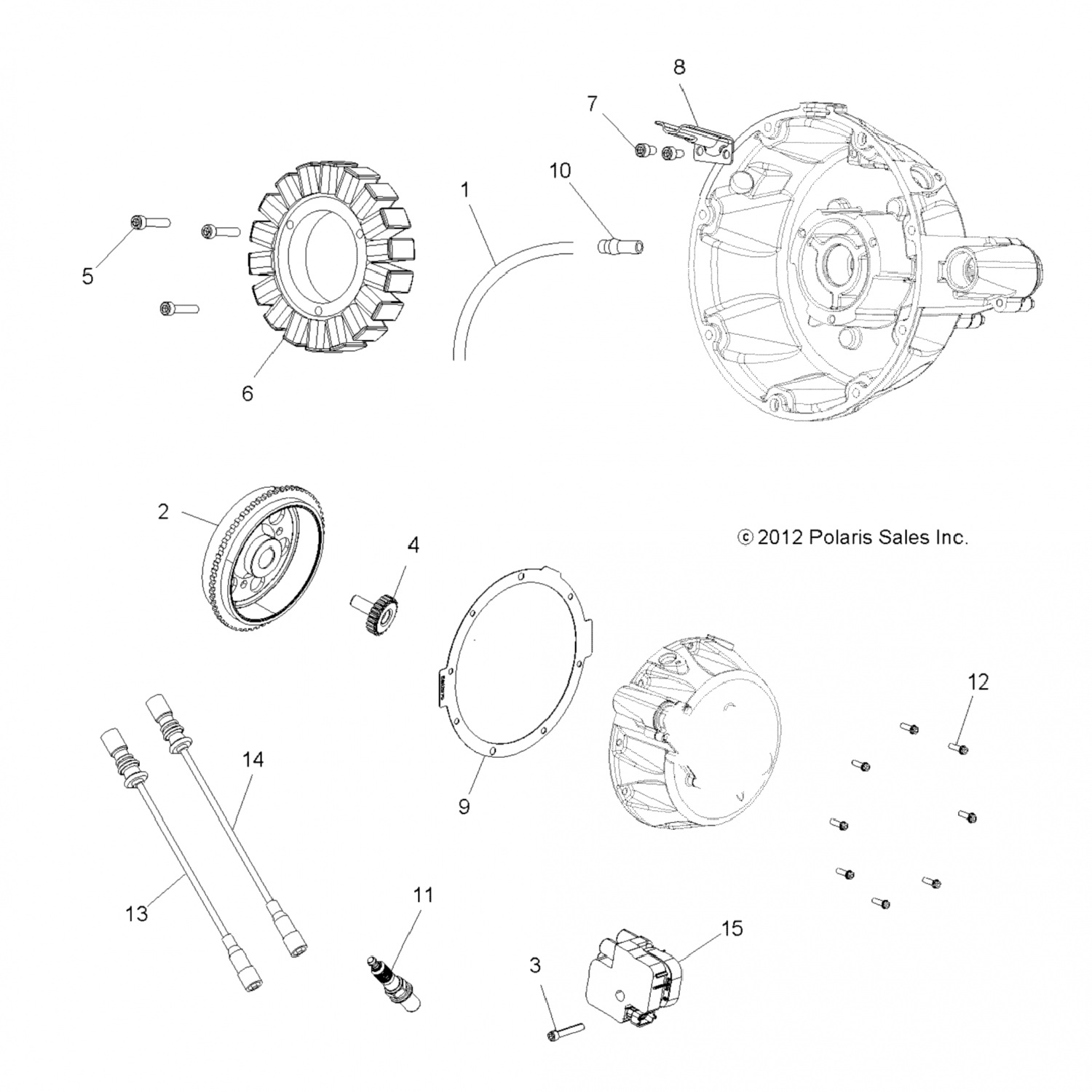 5137241 Polaris Болт привода водяного насоса, lh