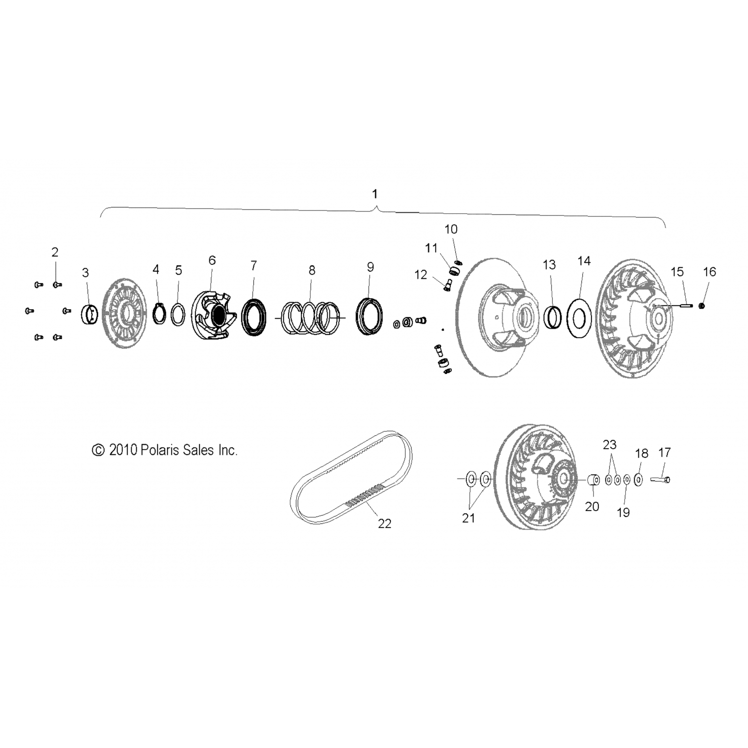 5137495 Polaris Проставка-.39x.950 x2.58 длинная