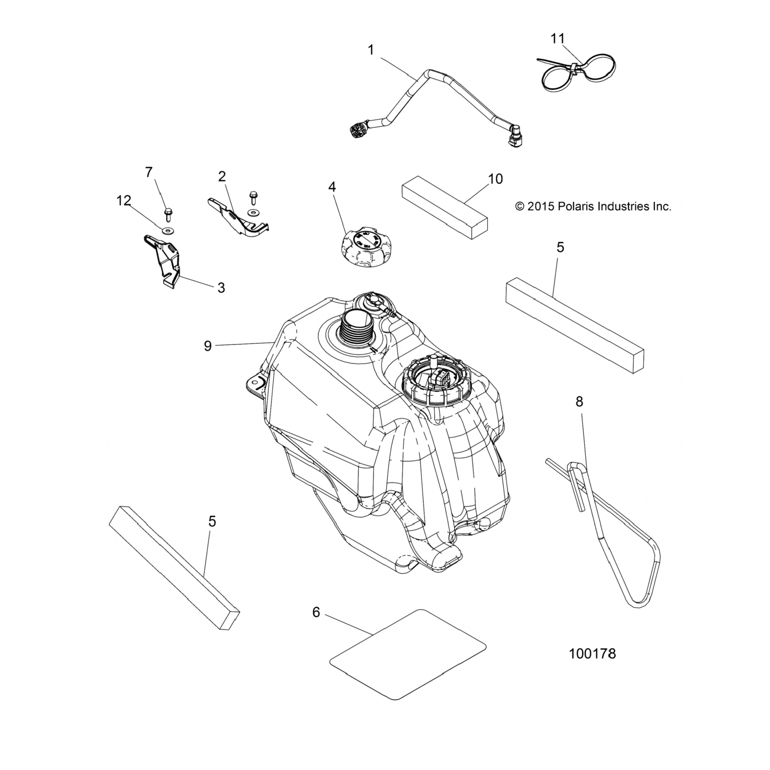 2521408 Polaris Асм-топливопровод, жесткий, тур