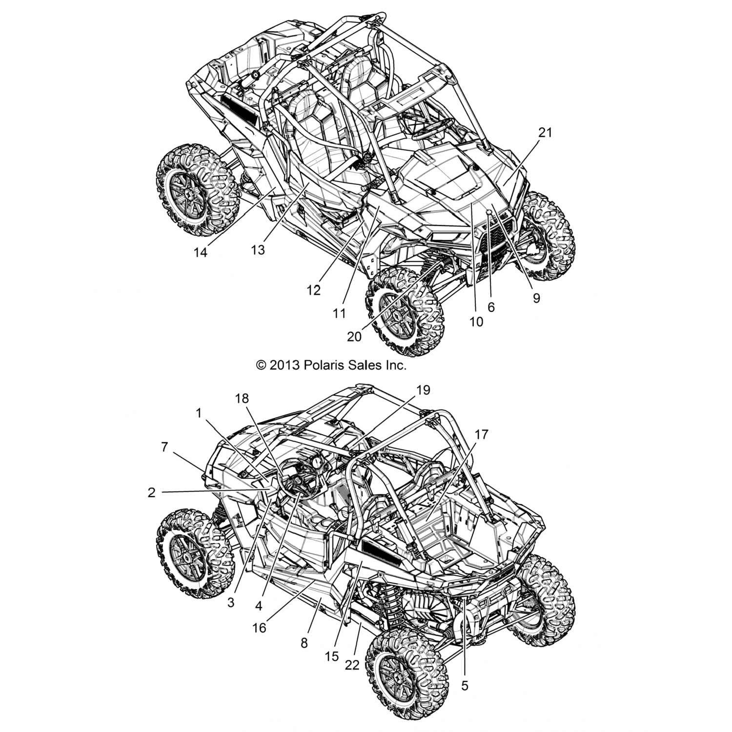 7180047 Polaris Деколь-крыло, бтм, лх
