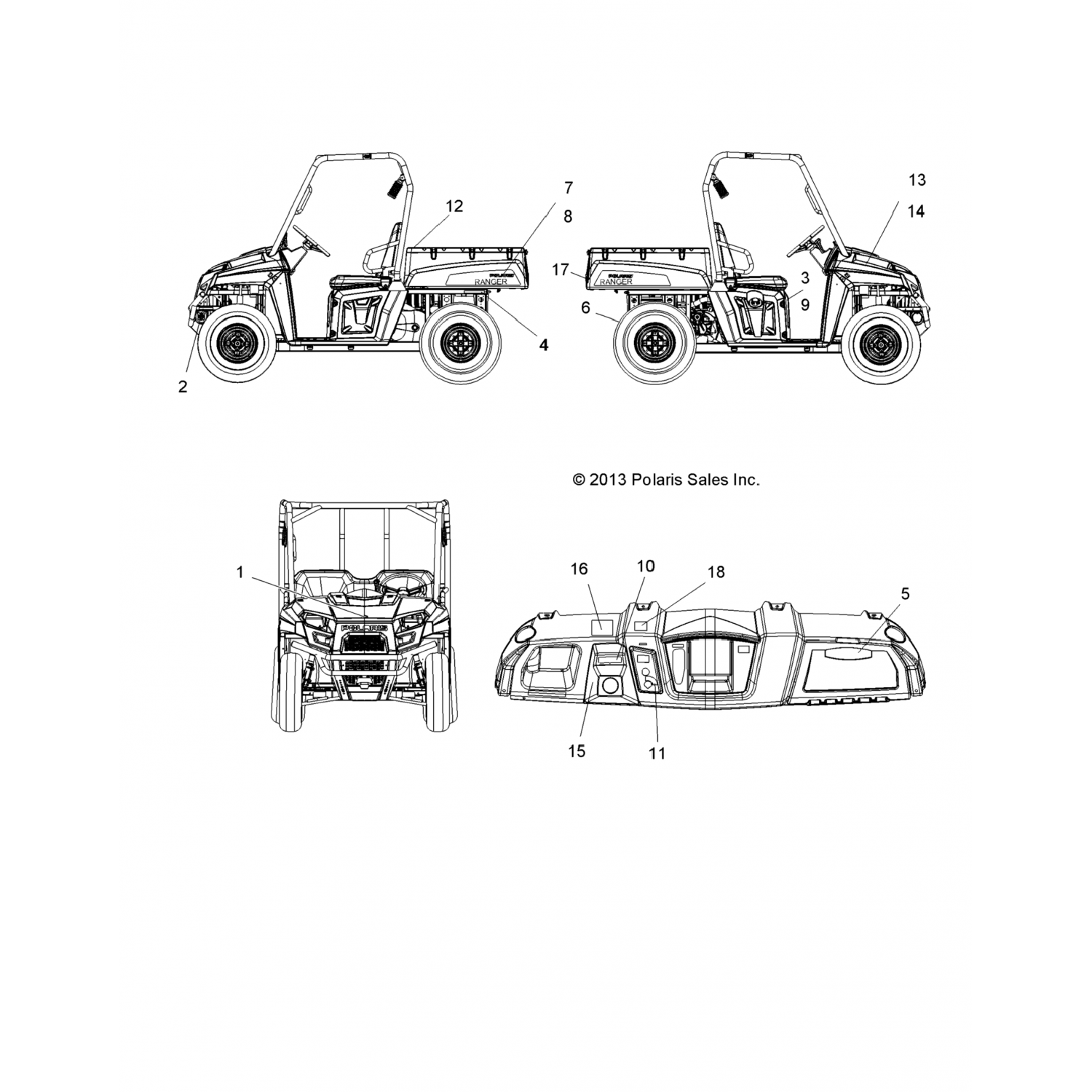 7179699 Polaris Деколь-капот,боковая,800 h.o.efi,lh