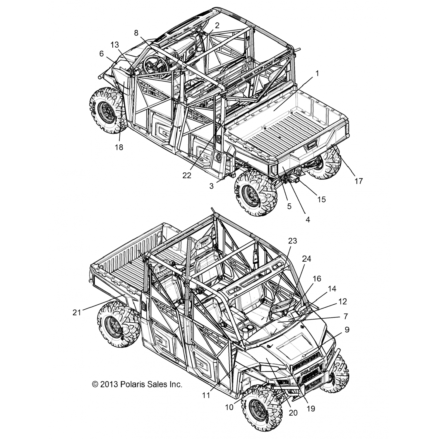 7179739 Polaris Наклейка на капот, 900 efi, rh
