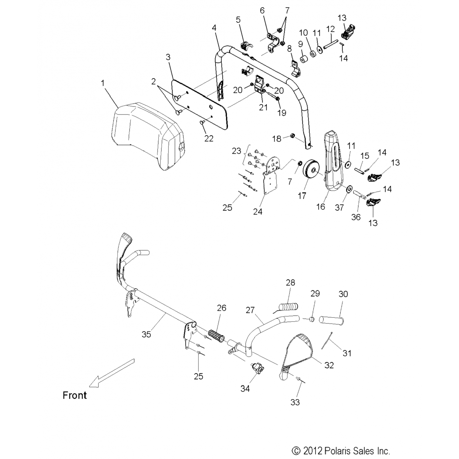 1018760067 Polaris Подставка под сварку, p-067 blk 1018760-067