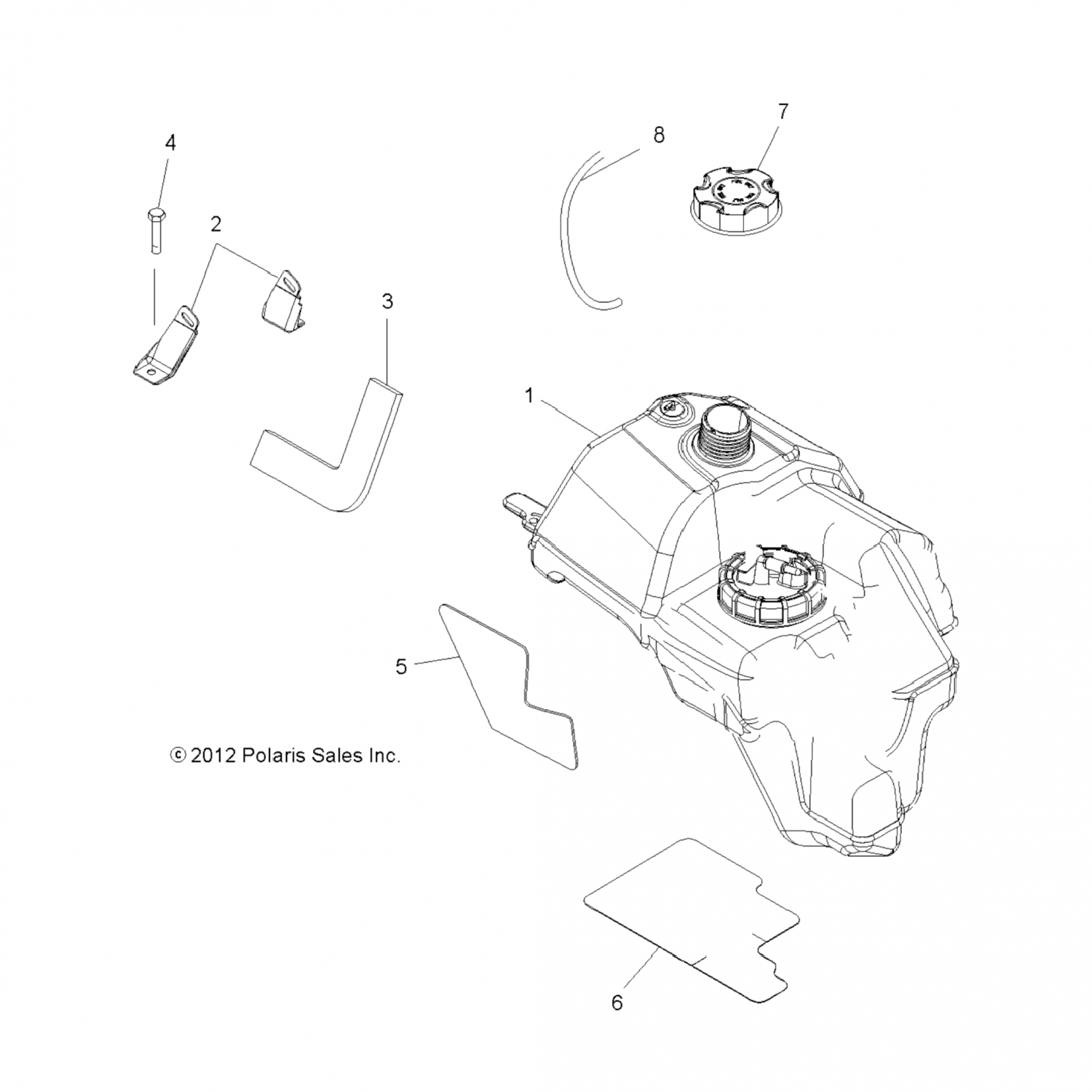 2204799 Polaris Комплект топливозаборника\сендер