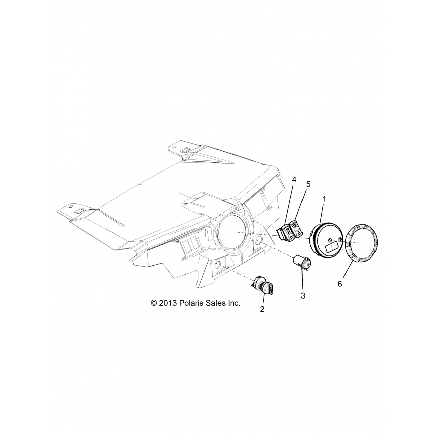 4014010 Polaris Катушка-указатель, dc-sdi, w/zip tie, mag