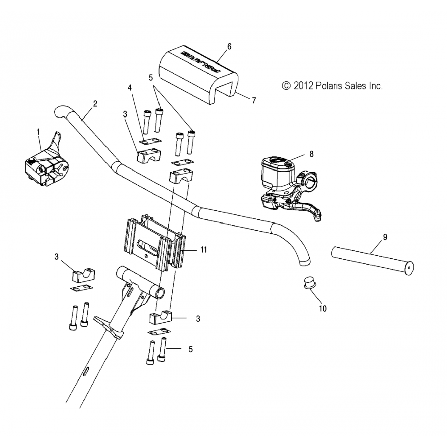5138123 Polaris Блок-рейка hb race 2.0"