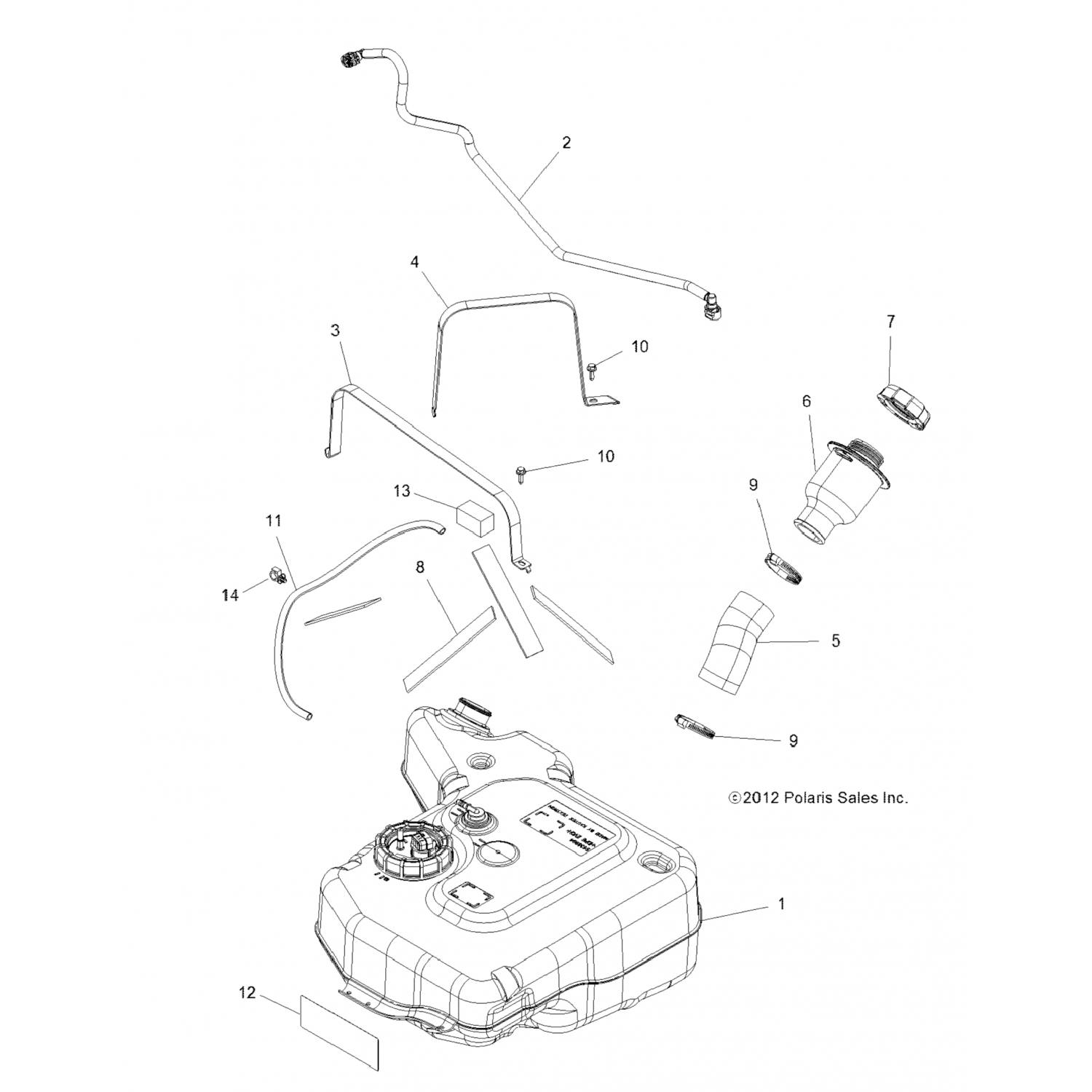 2204852 Polaris Комплект топливного насоса