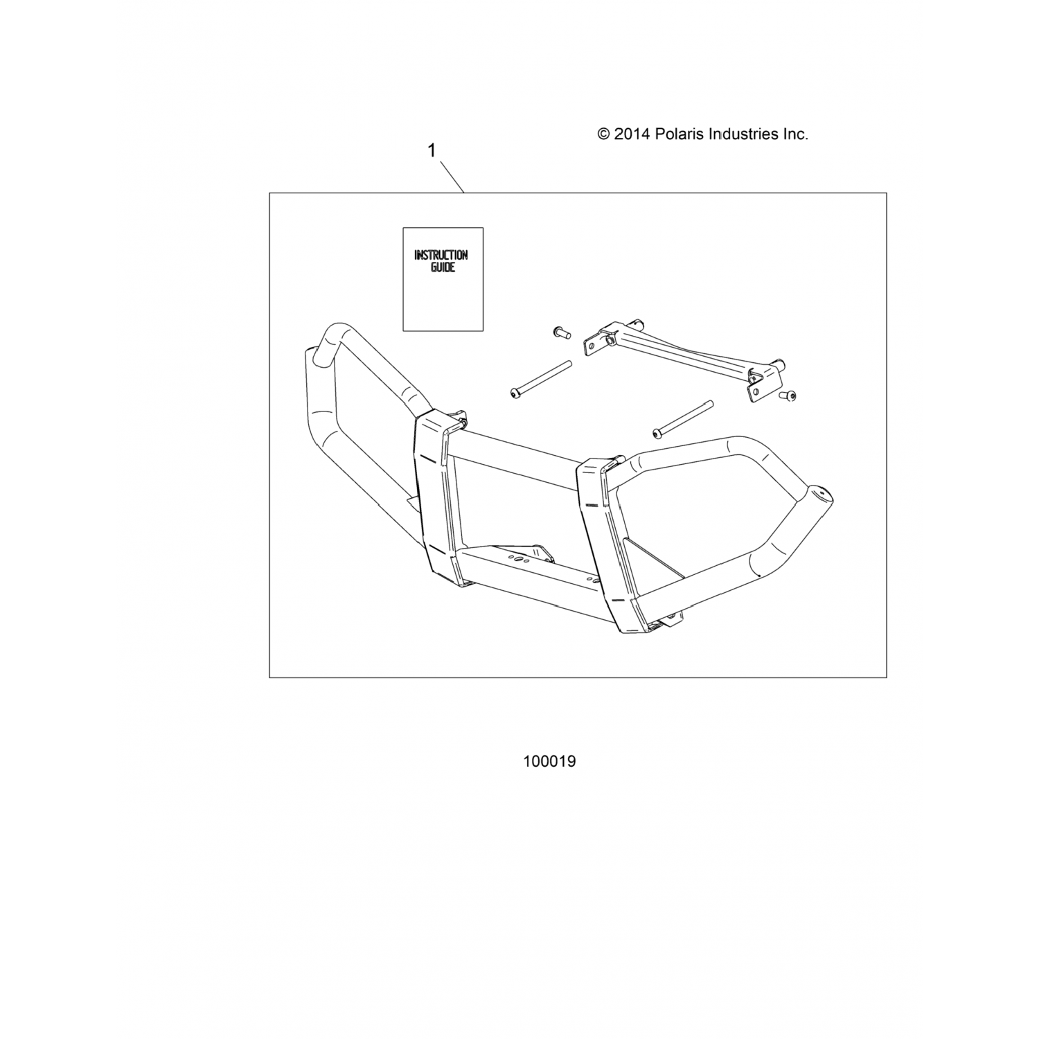2878709 Polaris Щиток передний Sportsman xp