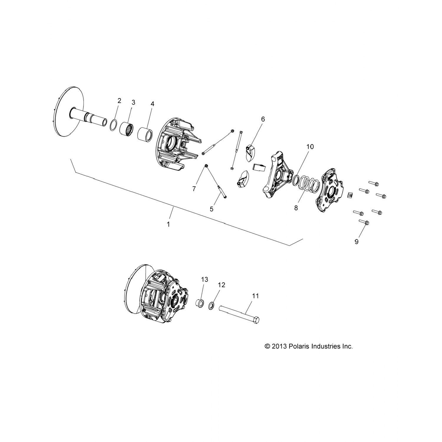 1323225 Polaris МУФТА ПРИВОДА АСМ, ЭБС, ДСЛ