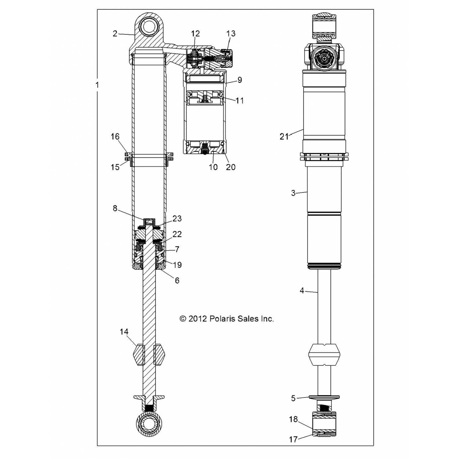 1500894 Polaris КОЛЬЦО, ПРЕДНАТЯГ