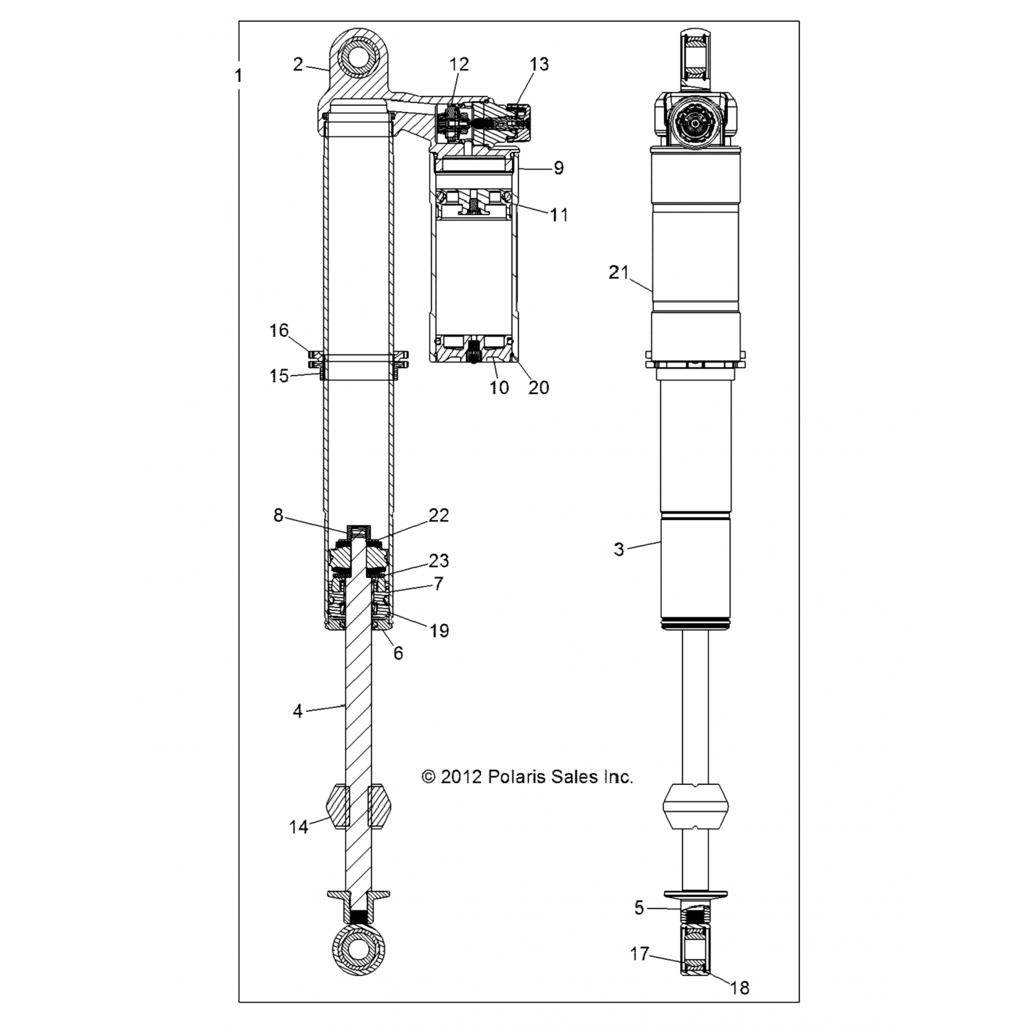 1500907 Polaris КОРПУС (207-41-122)