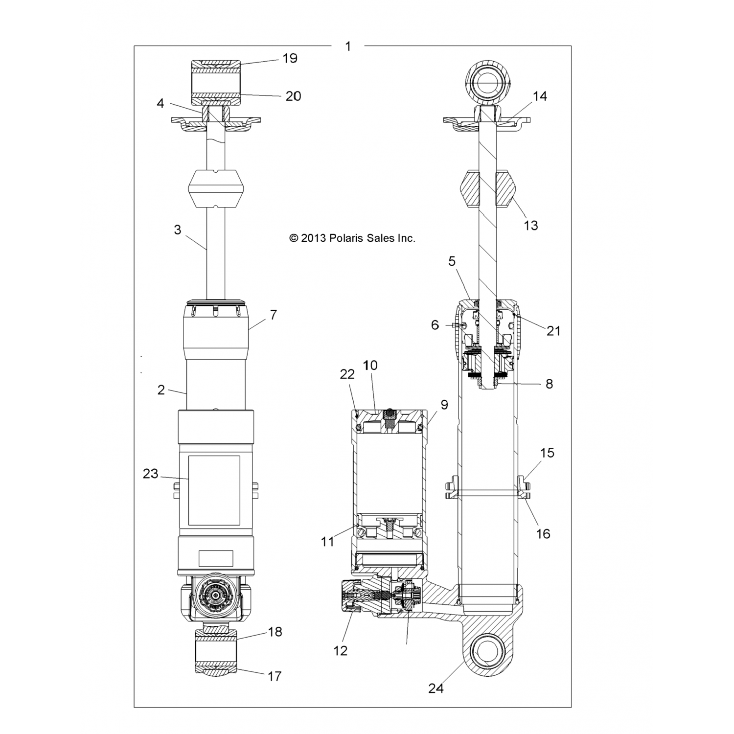 1500933 Polaris КОРПУС (207-41-084)