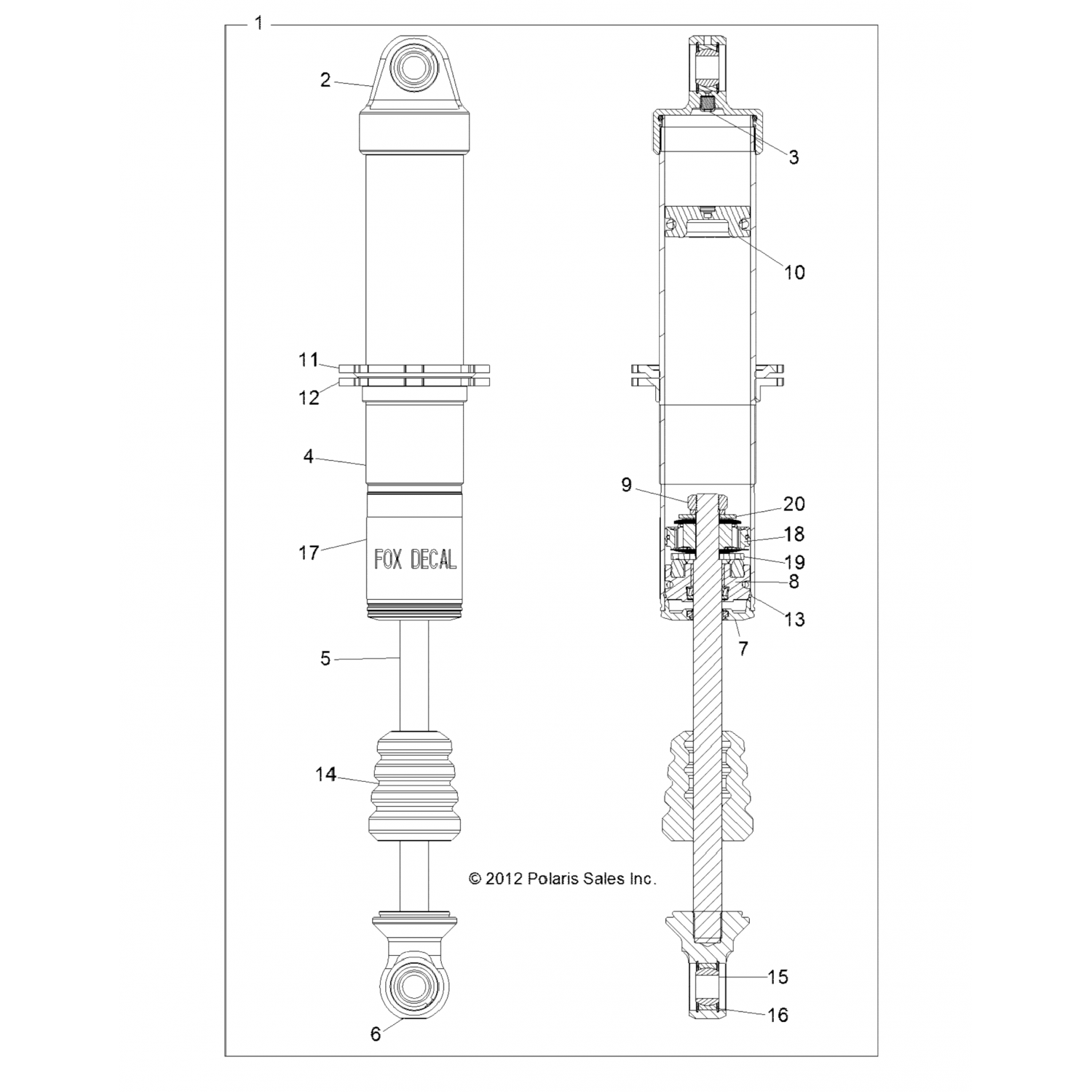 1500940 Polaris ASM. ПОДШИПНИК (812-07-046)