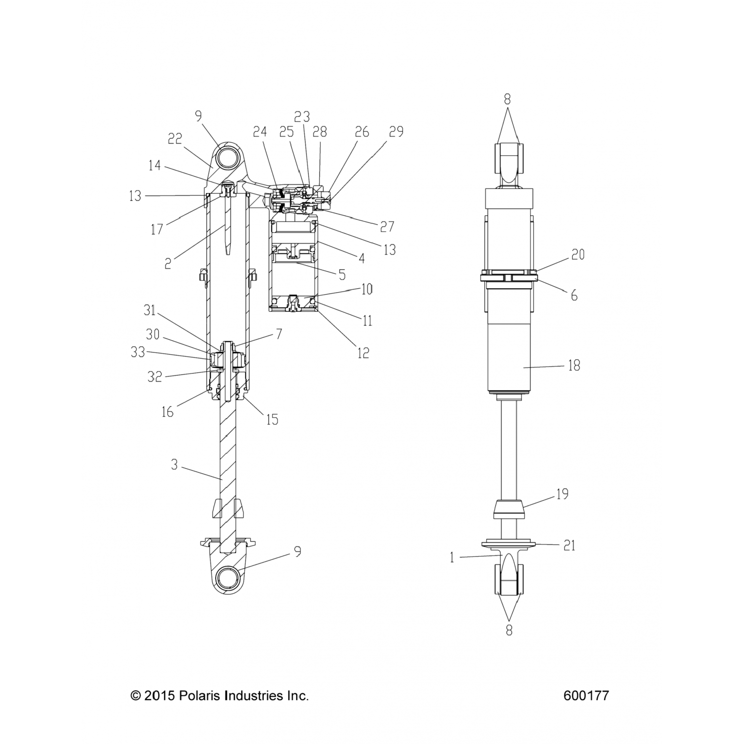 1800680 Polaris УПЛОТНИТЕЛЬНОЕ КОЛЬЦО 2,0Х24,5 ММ (1500103)