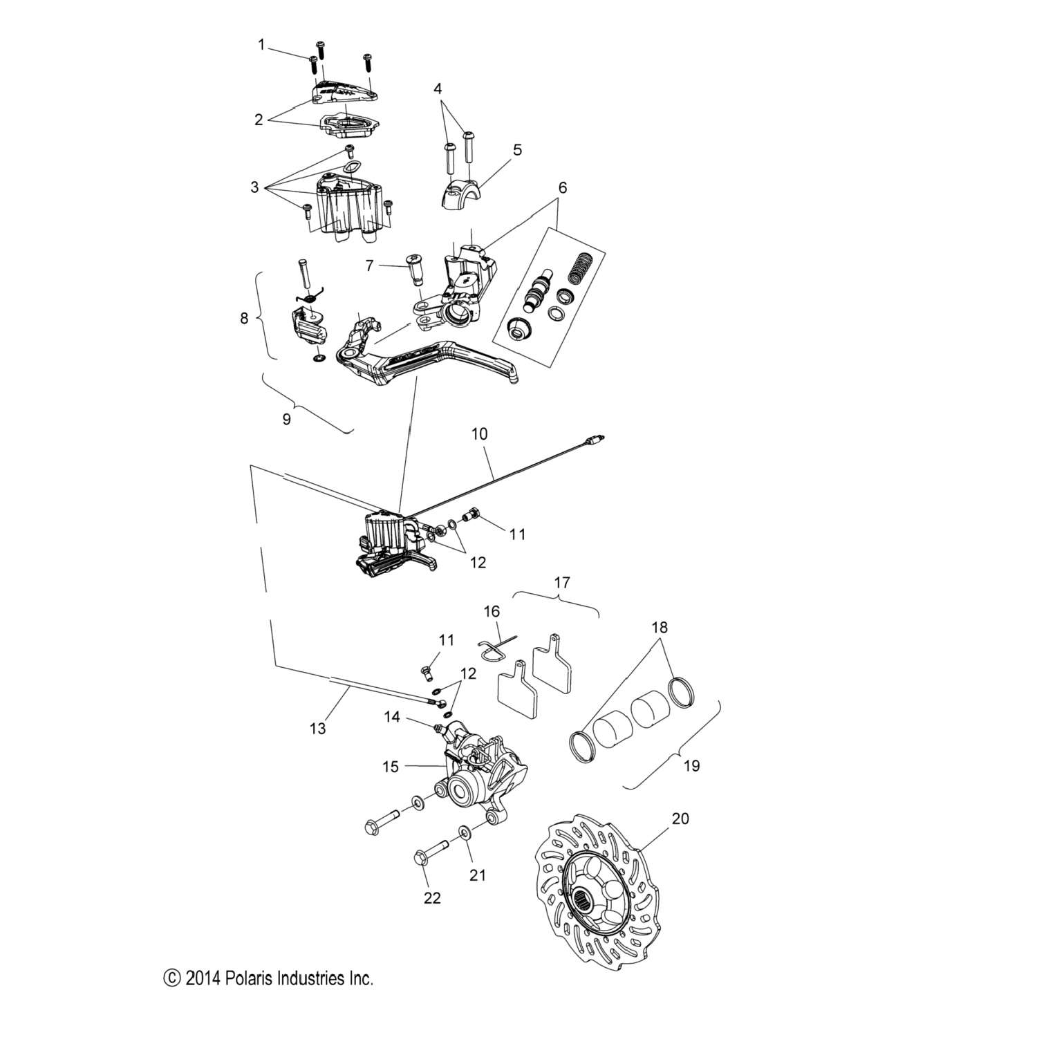 2205330 Polaris КОМПЛЕКТ-РЕЗЕРВУАР С ВИНТАМИ98-30277