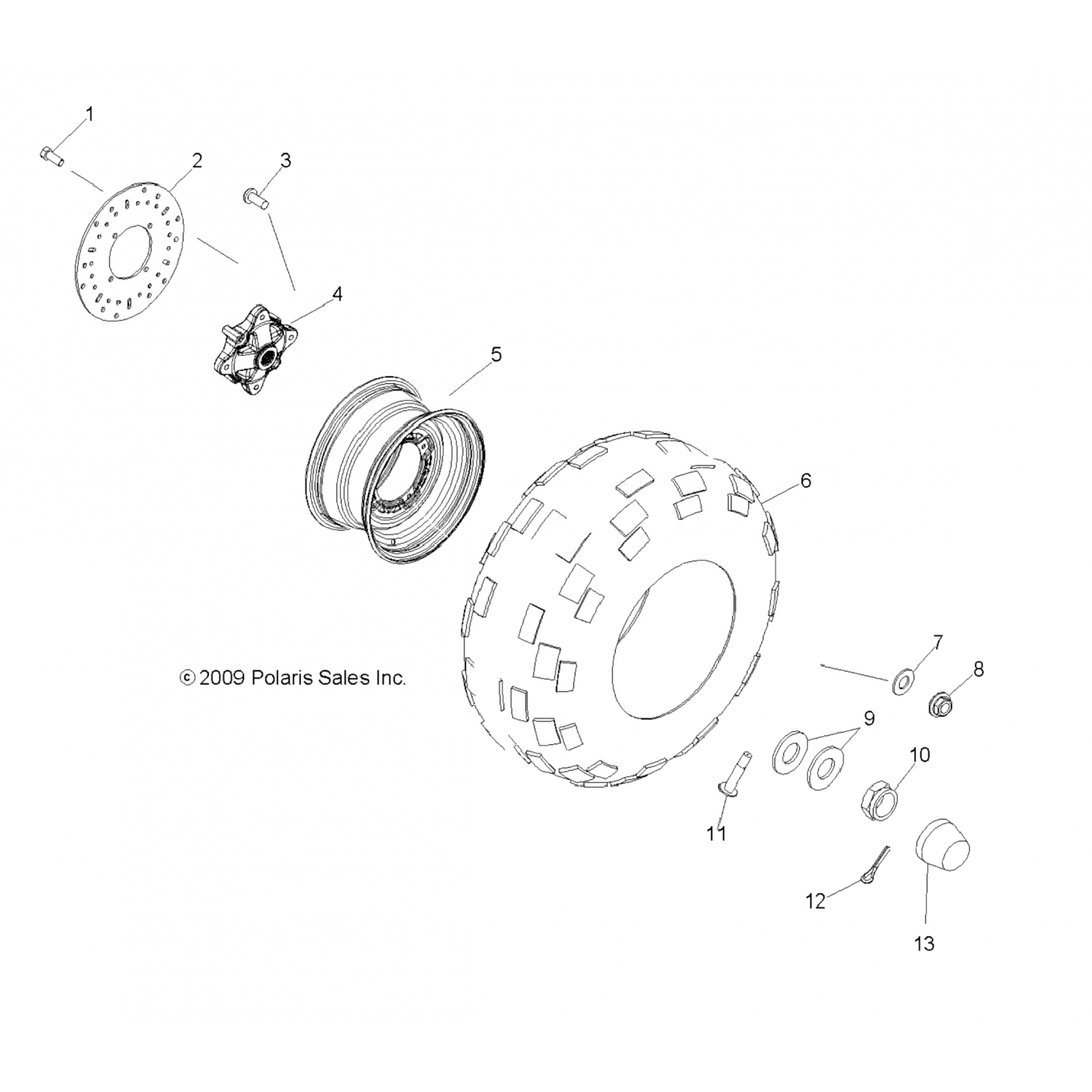 1522157067 Polaris СВАРНОЙ ОБОД, ЗАДНИЙ, 12X8, 10GA, BLK 1522157-067