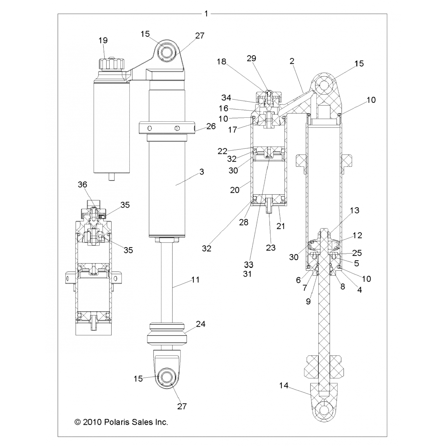 1800656 Polaris УПЛОТНЕНИЕ ВАЛА U ЧАШКА BLK 1100323