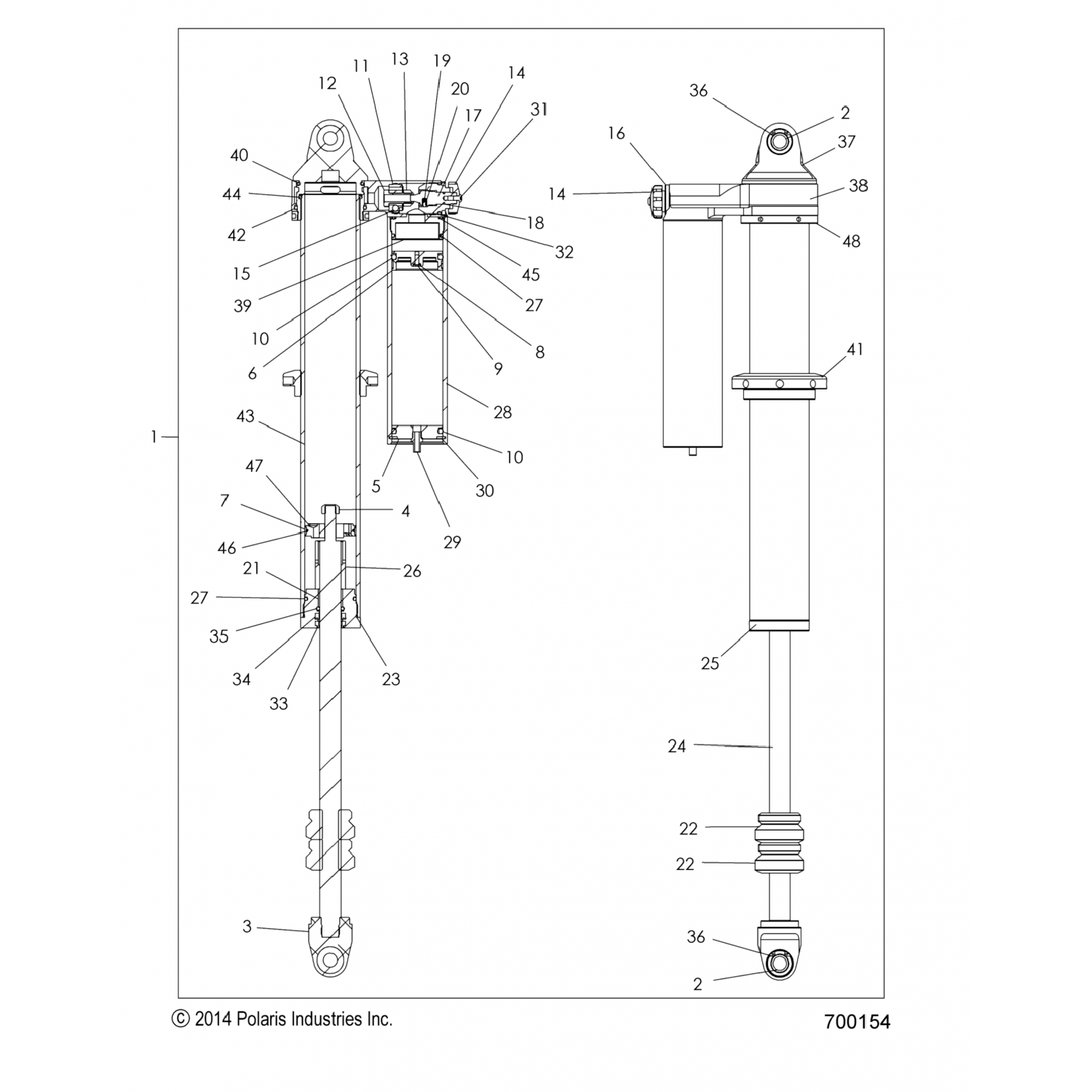 1800714 Polaris КОРПУС, 2,5" 17,697L 1425123