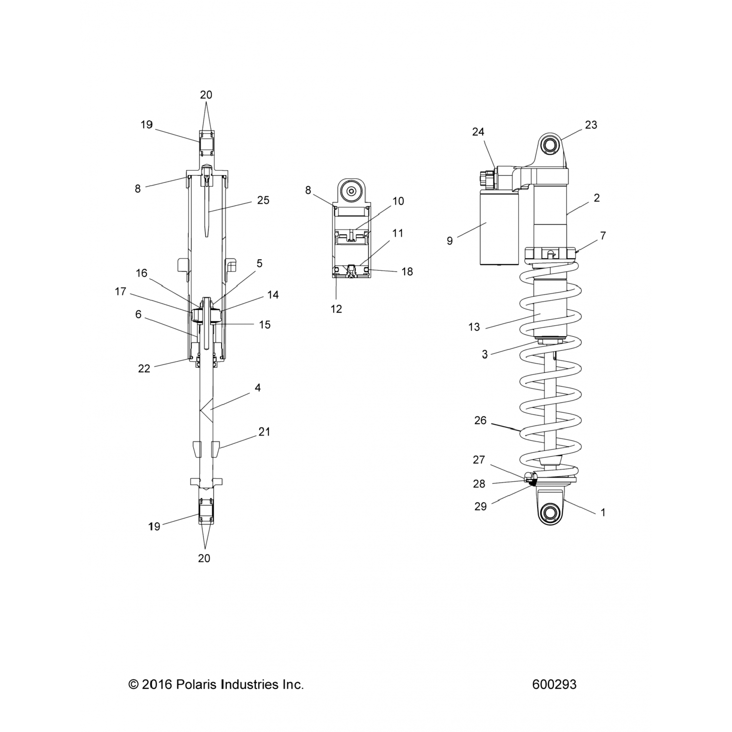 1800769 Polaris СКРЕБОК, HSLS BLK 1500347-AB