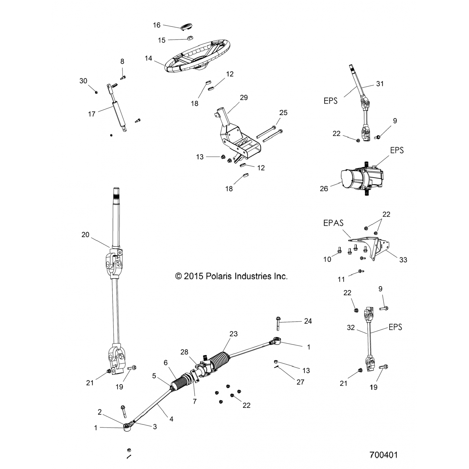 1824446 Polaris АСМ КОРОБКА ПЕРЕДАЧ, РУЛЕВОЕ УПРАВЛЕНИЕ, ГРЯЗЕВИК