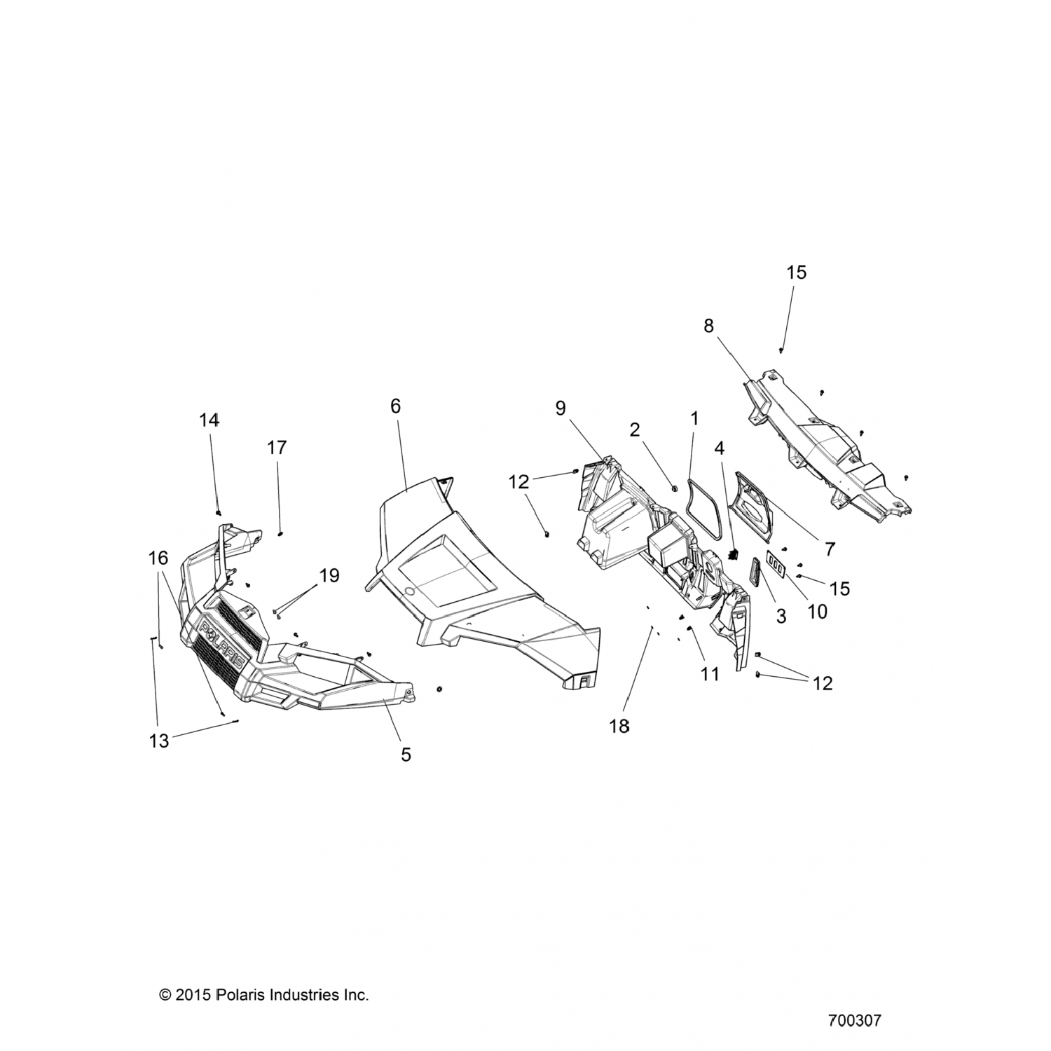 2207115 Polaris K-DASH, ПАНЕЛЬ, UPR, RGR EV