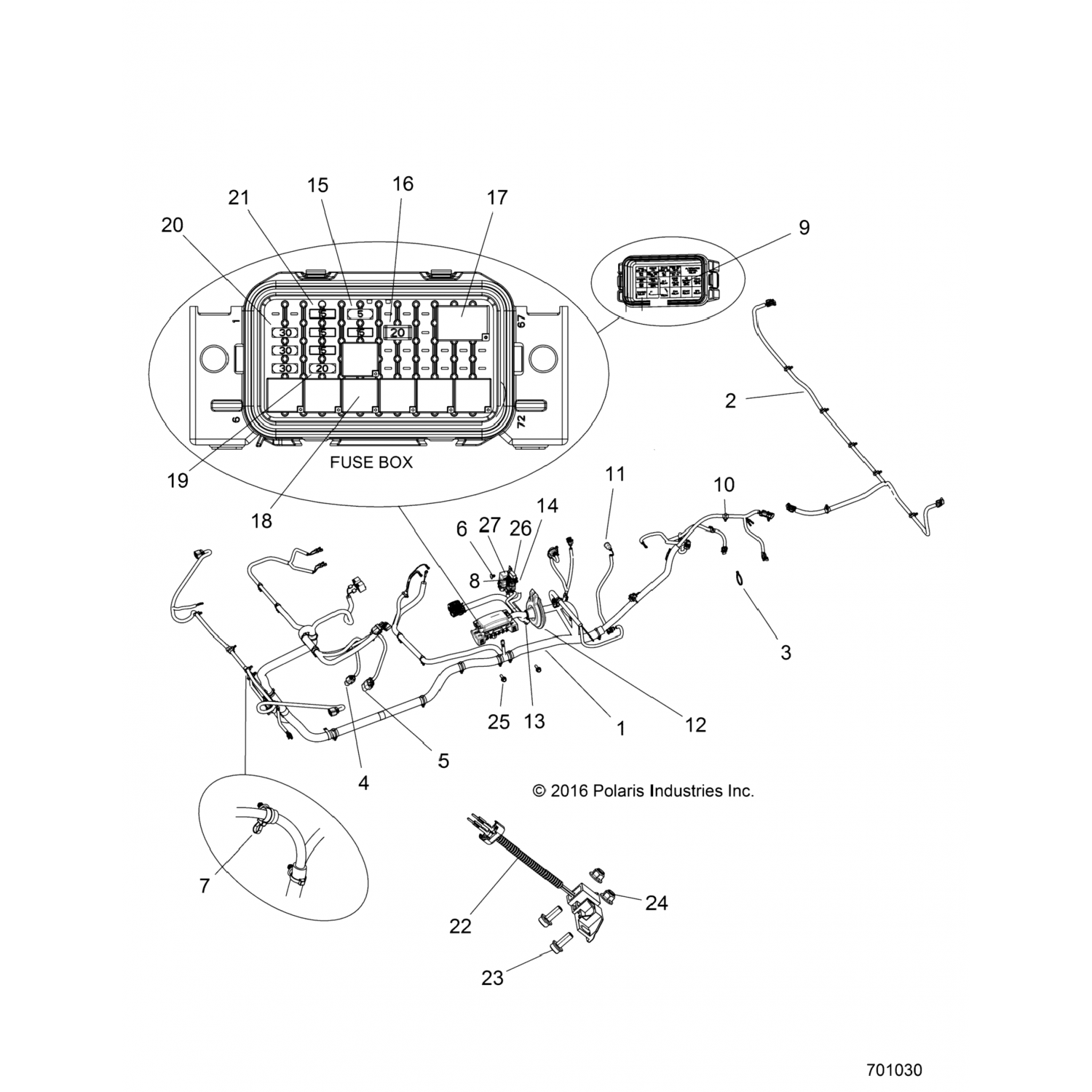 2412925 Polaris РЕМНИ БЕЗОПАСНОСТИ ШАССИ, 4X4, EPS