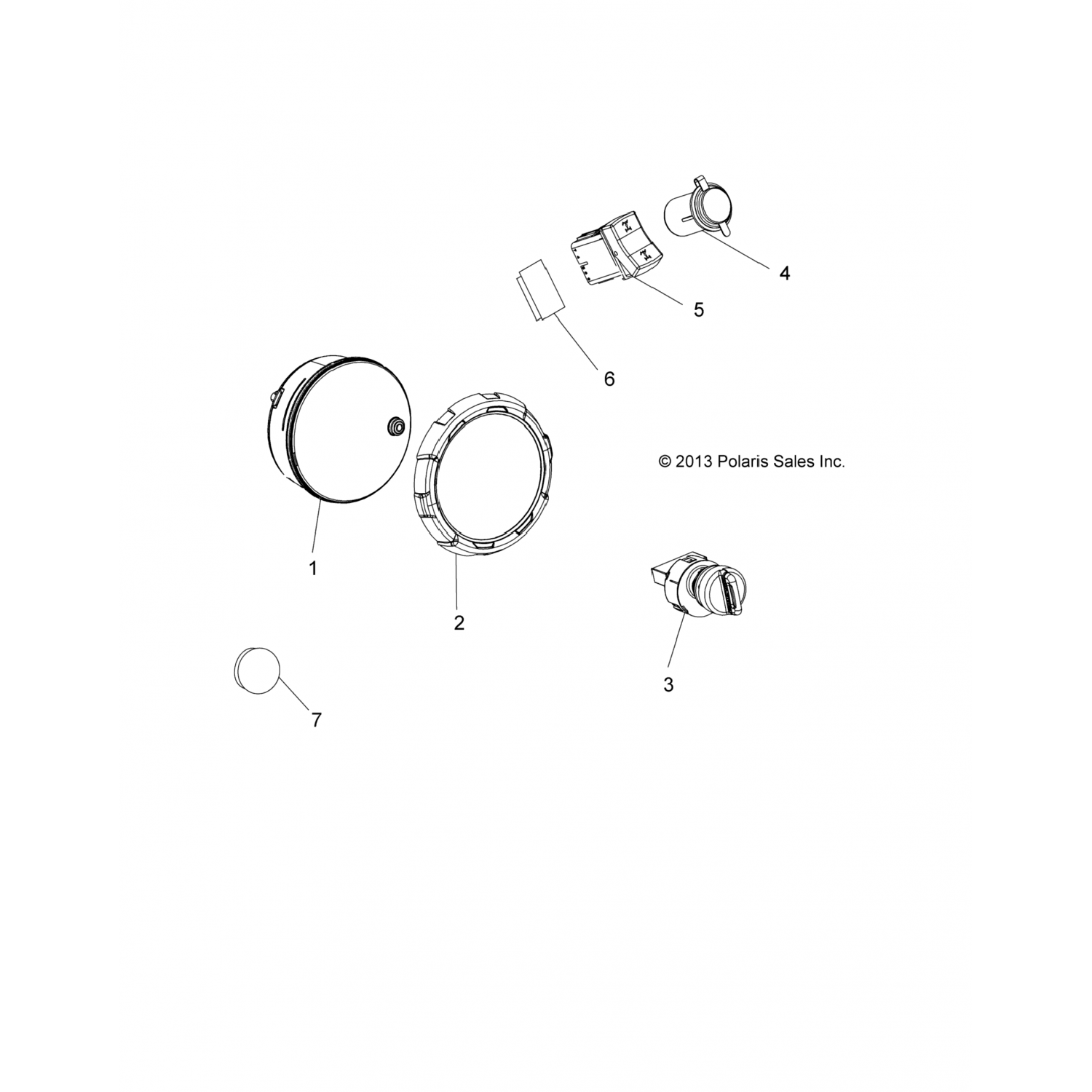 4015690 Polaris ПЕРЕКЛЮЧАТЕЛЬ-AWD/2X4/ADC, IP67 ПЕРЕДНИЙ