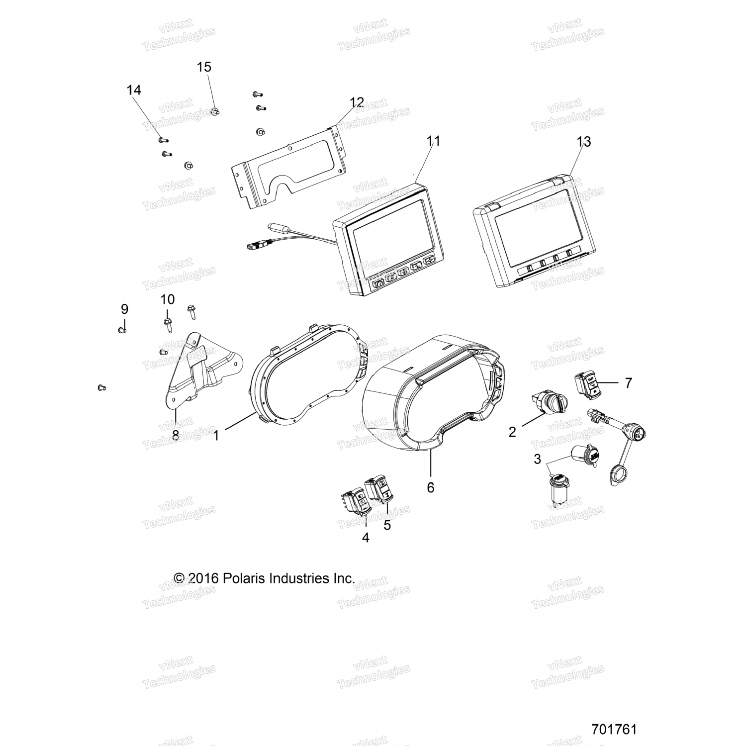 5260981 Polaris BRKT-C4 КРЕПЛЕНИЕ МАНОМЕТРА