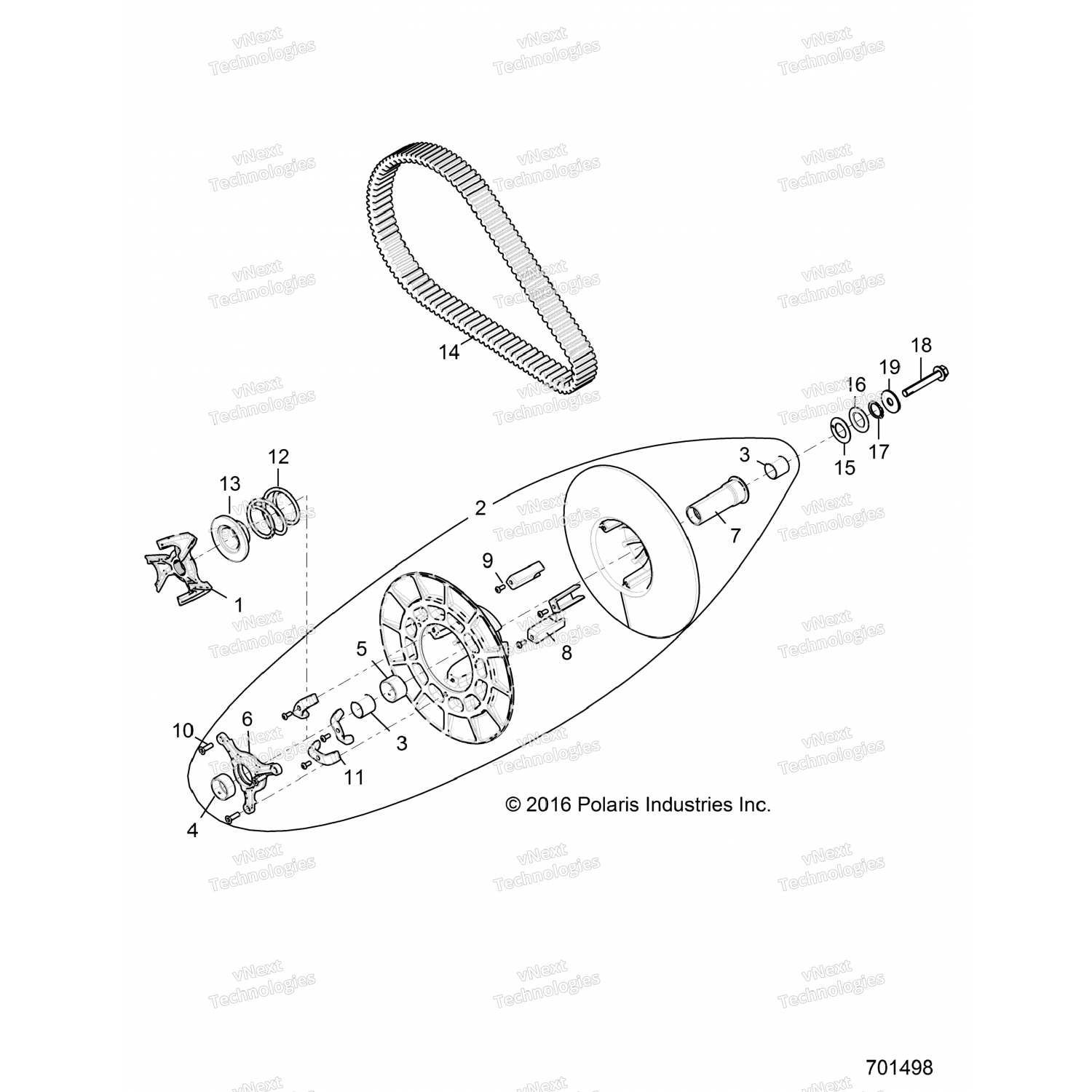7556993 Polaris ШАЙБА УПОРНАЯ, МП