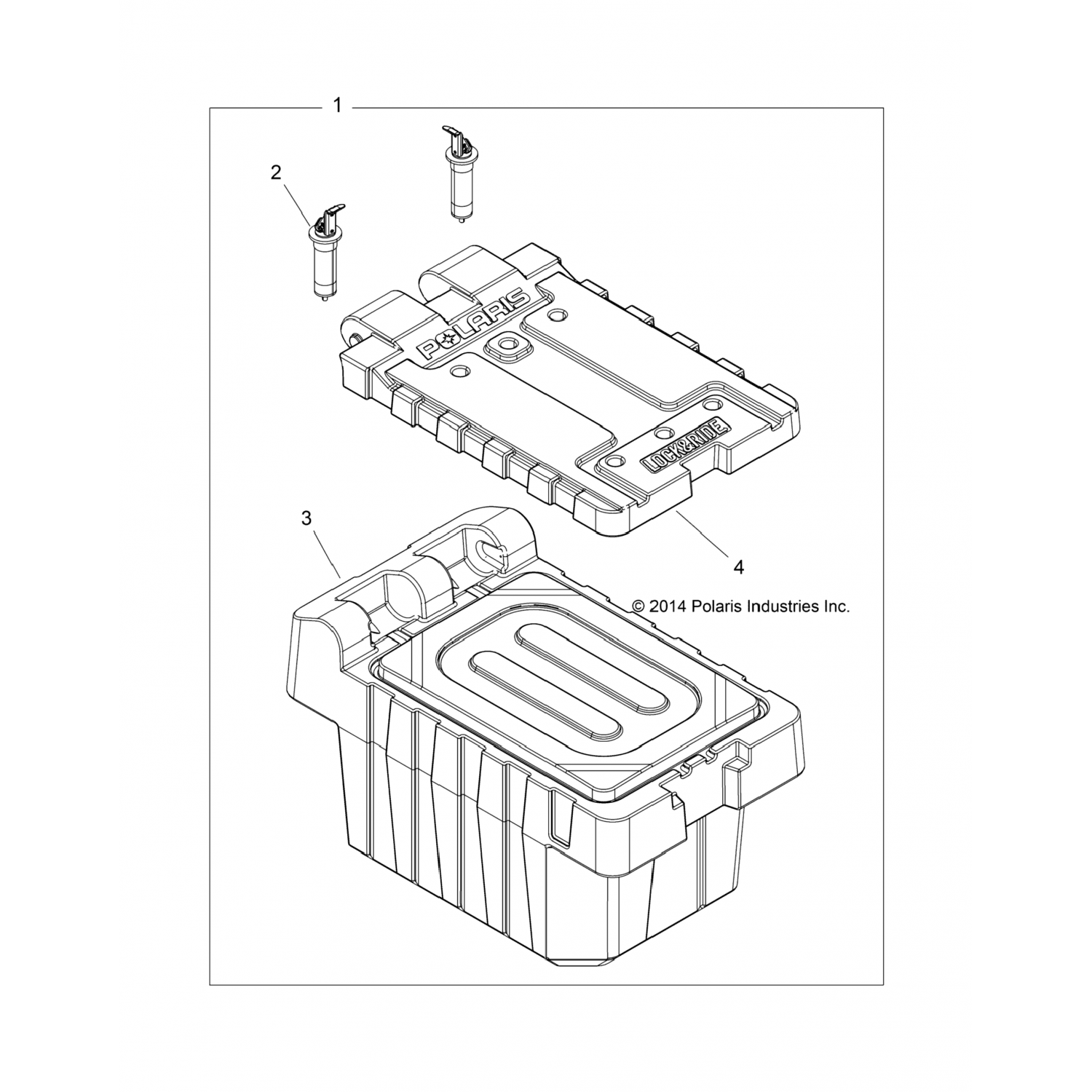 2879230 Polaris Грузовой бокс Lock & ride
