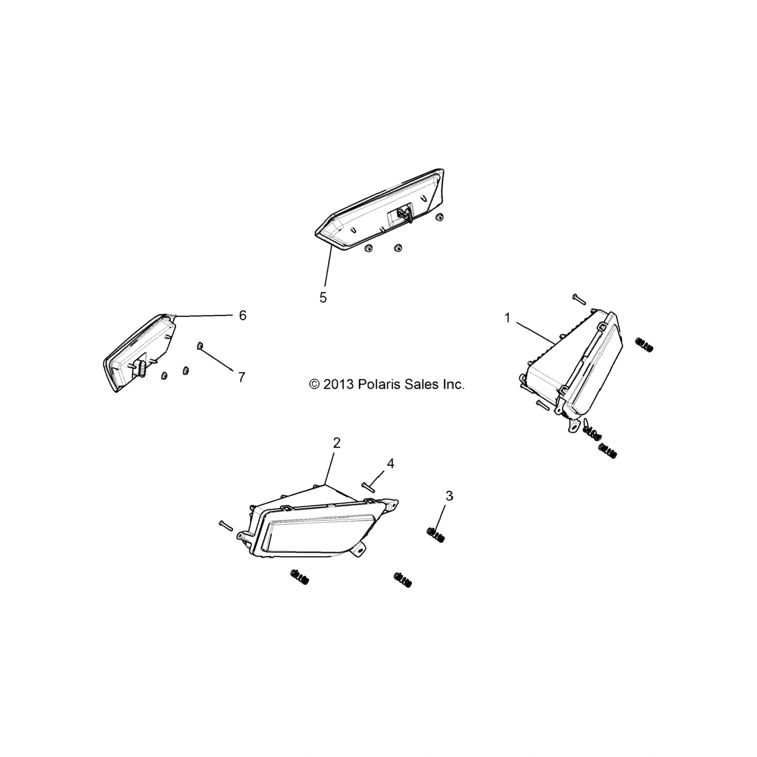 2413685 Polaris Асм-Стоп, задний, поворот, ece, rh, trc
