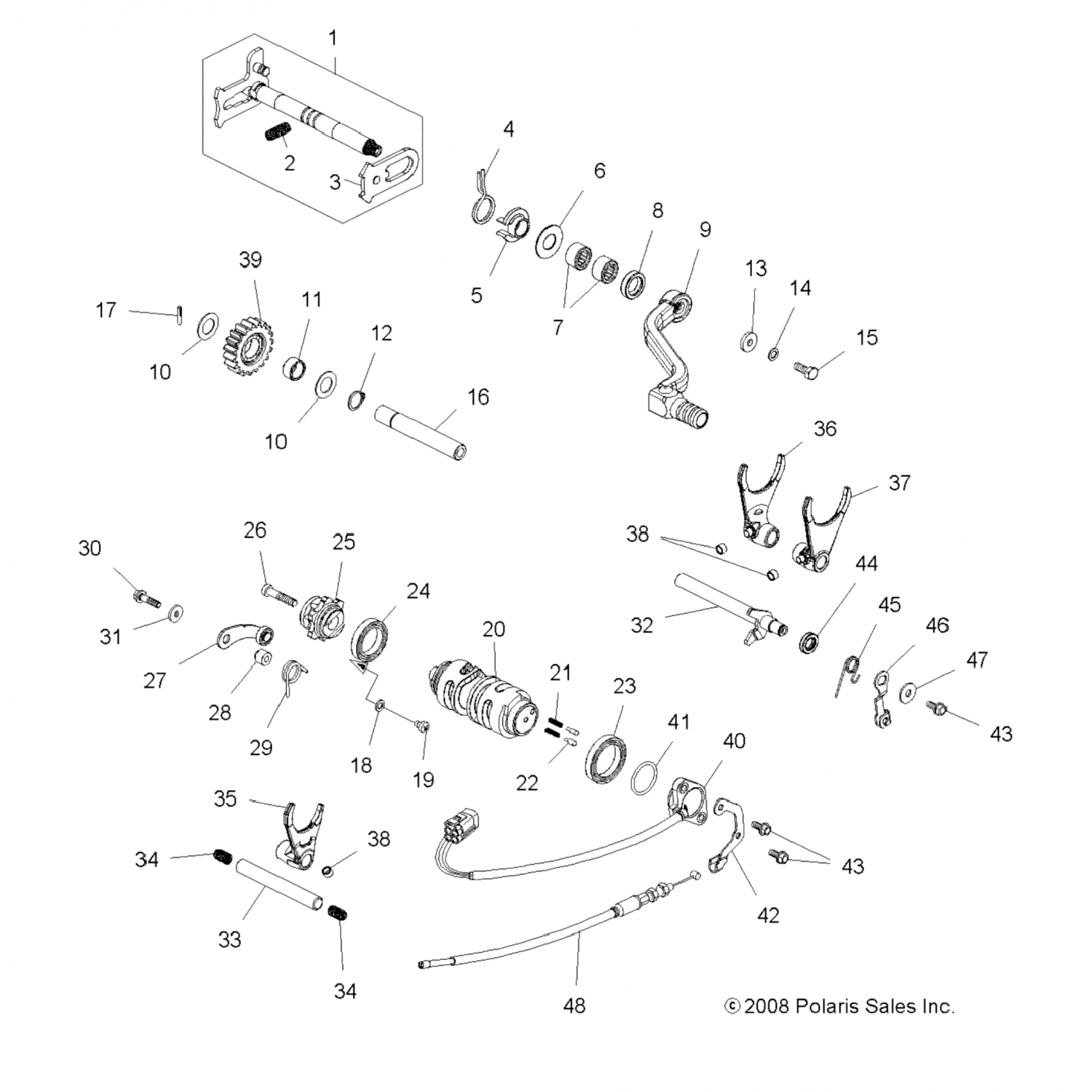 5335238 Polaris Штырь-контакт, 525атв