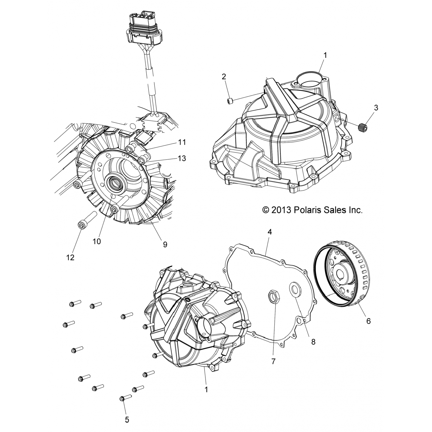 5256308 Polaris НАПРАВЛЯЮЩАЯ СТАТОРА