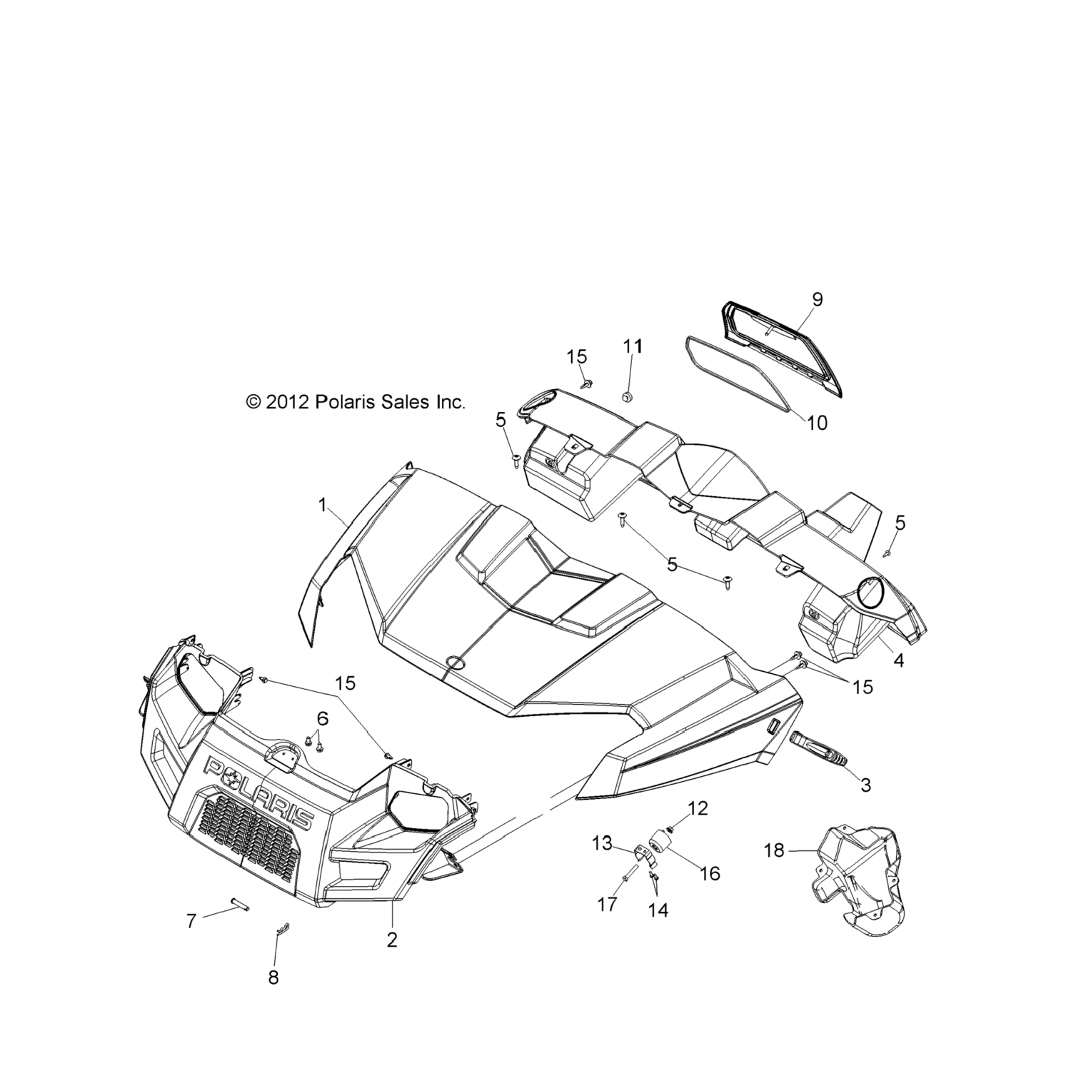 5522020 Polaris УПЛОТНЕНИЕ-КРЫШКА