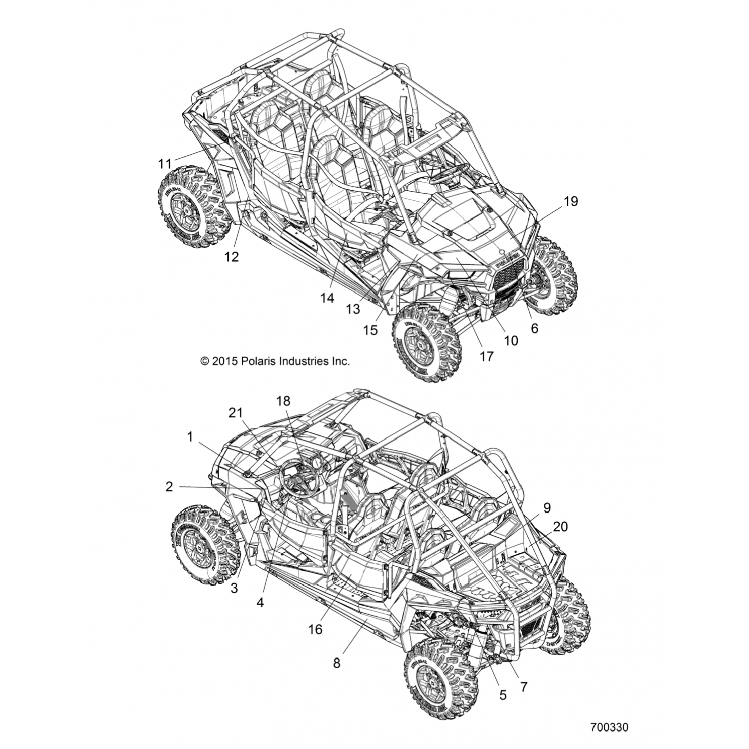 7184508 Polaris ДЕКАЛЬ-ФР.ФНДР,БОК,БТМ,ЭПС,ЛХ