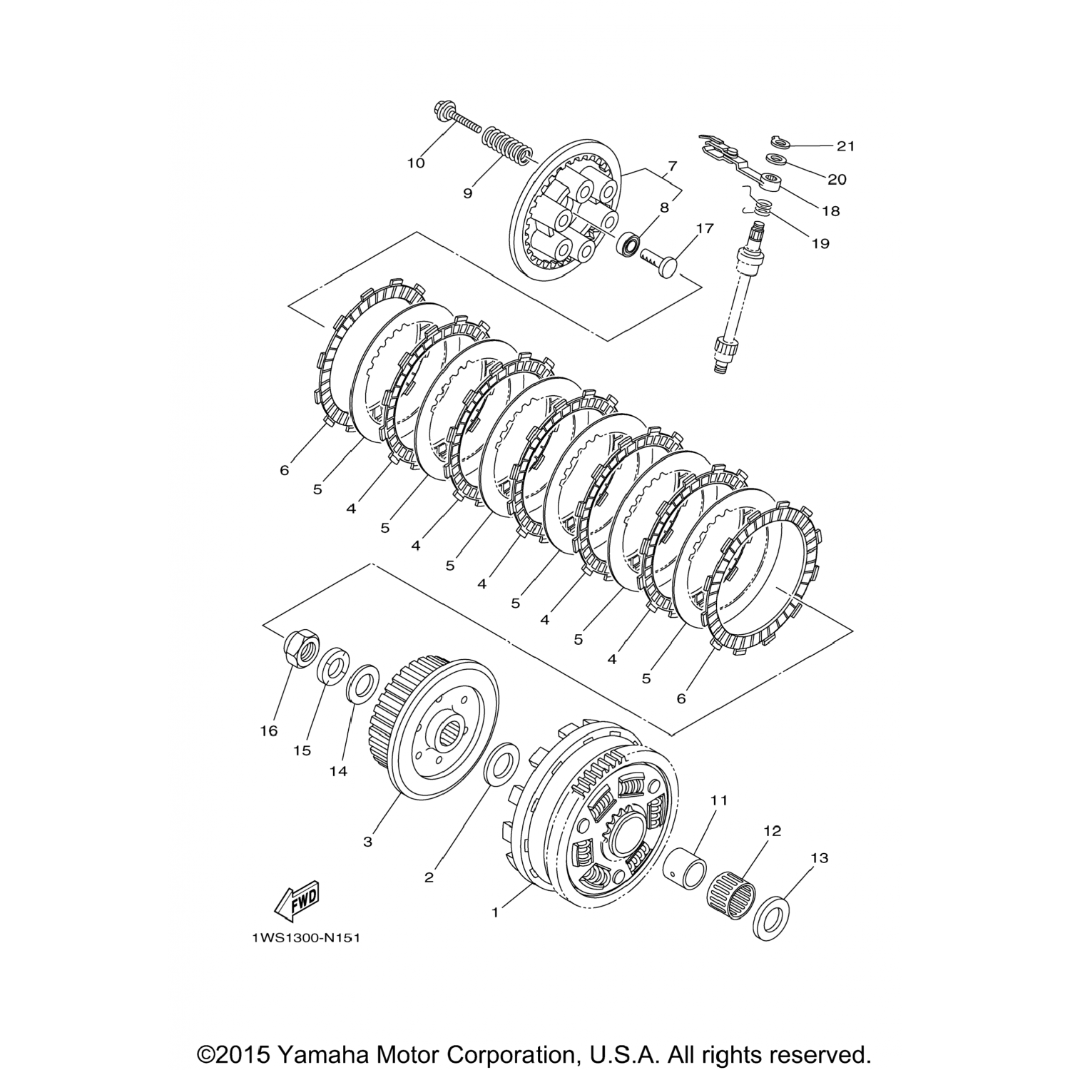 1WS163400000 Yamaha 