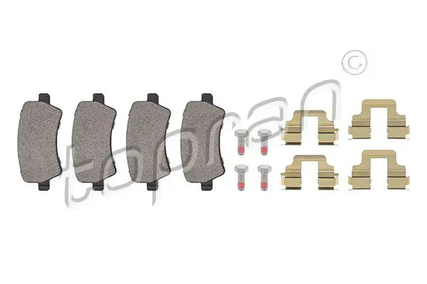 Topran (Hans Pries) 304763 Комплект тормозных колодок,