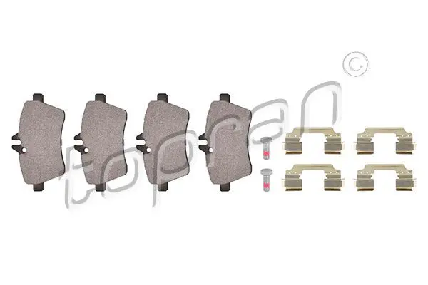 Topran (Hans Pries) 401648 Комплект тормозных колодок