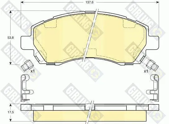 6132059 Колодки тормозные SUBARU